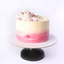 22. Dvojfarebná torta s melírom a snehovými pusinkami
