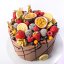 16. Torta s ovocím a čokoládovým dekorom