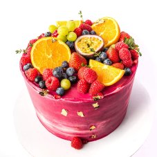 29. Torta s ovocím a jedlým zlatom