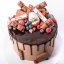 8. Torta s Kinder čokoládou, ovocím a čoko-stekancami - Vyberte si veľkosť: 2 poschodia 35 porcií
