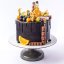 6. Torta s ovocím, čiernym nástrekom, čoko-stekancami a s mini fľaštičkami alkoholu - Vyberte si veľkosť: 25 porcií
